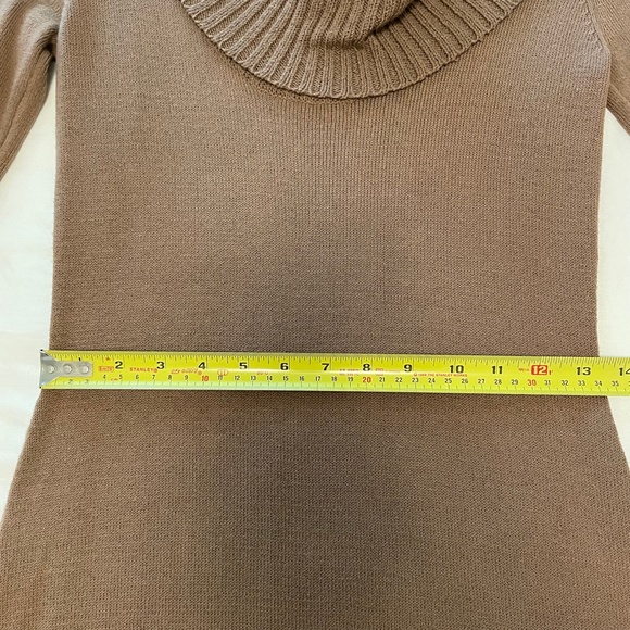 BCBGMAXAZRIA Cowl Neck Off-the-Shoulder Knit Minidress | Women's Size M - Picture 10 of 12